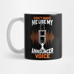 Funny Radio Public Address Announcer Gift Mug